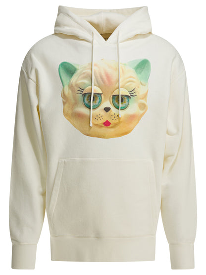 Valentino "Le Chat De La Maison" Hoodie - White