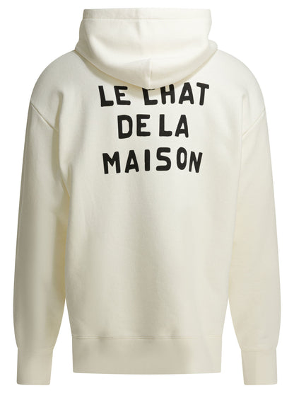 Valentino "Le Chat De La Maison" Hoodie - White