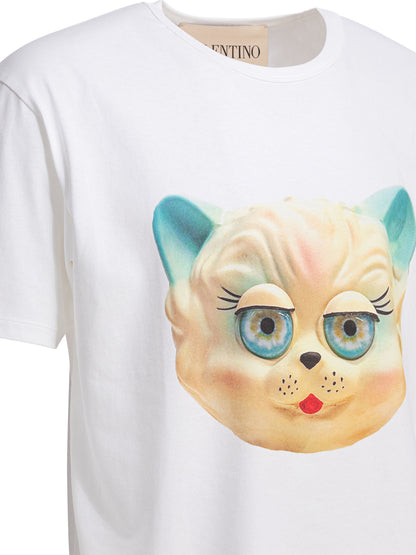 Valentino "Le Chat De La Maison" crew-neck T-shirt - White