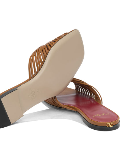 Valentino Garavani "Annet" Slide - Brown