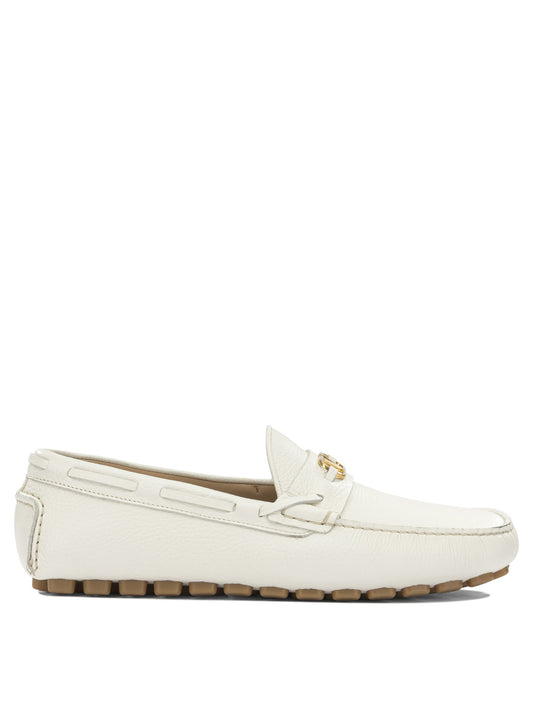 Valentino Garavani "Driver Fastway" Moccasins - White