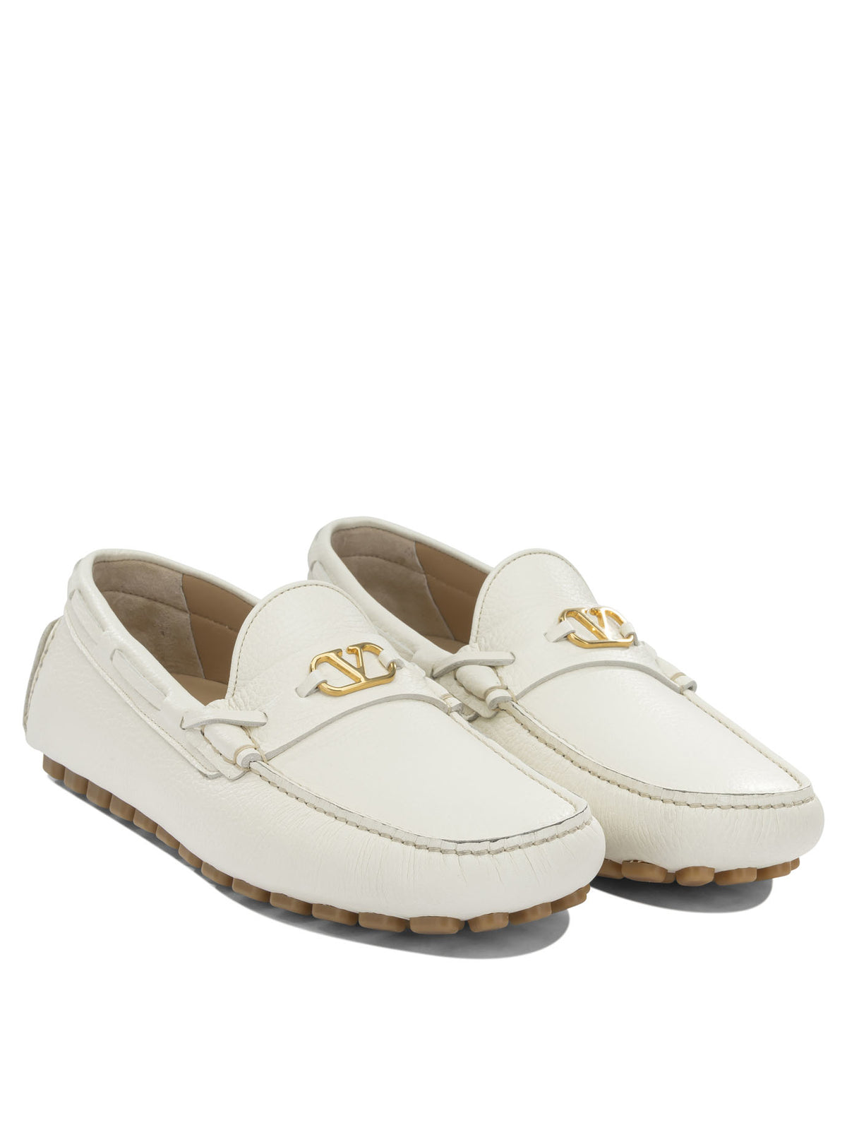 Valentino Garavani "Driver Fastway" Moccasins - White