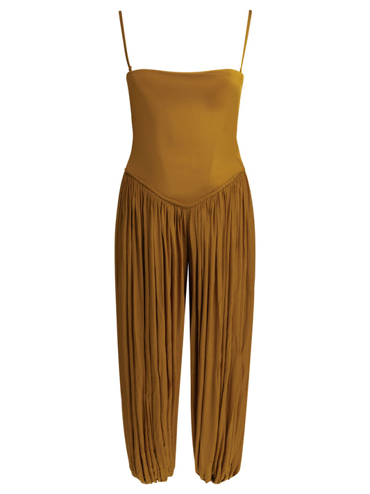 Zimmermann "Luna" Jumpsuit with corset - Yellow