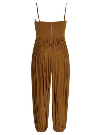 Zimmermann "Luna" Jumpsuit with corset - Yellow