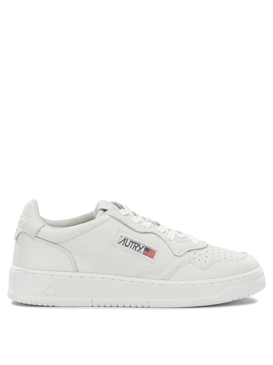 Autry "Medalist Low" Low-Top Sneakers - White
