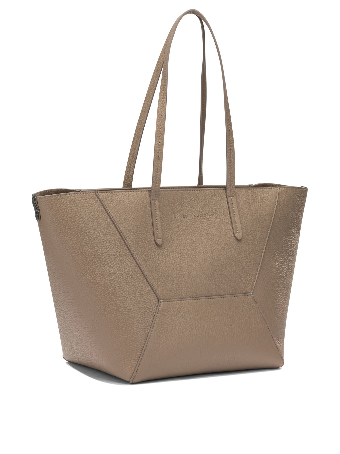 Brunello Cucinelli "BC Duo" large shoulder bag - Beige