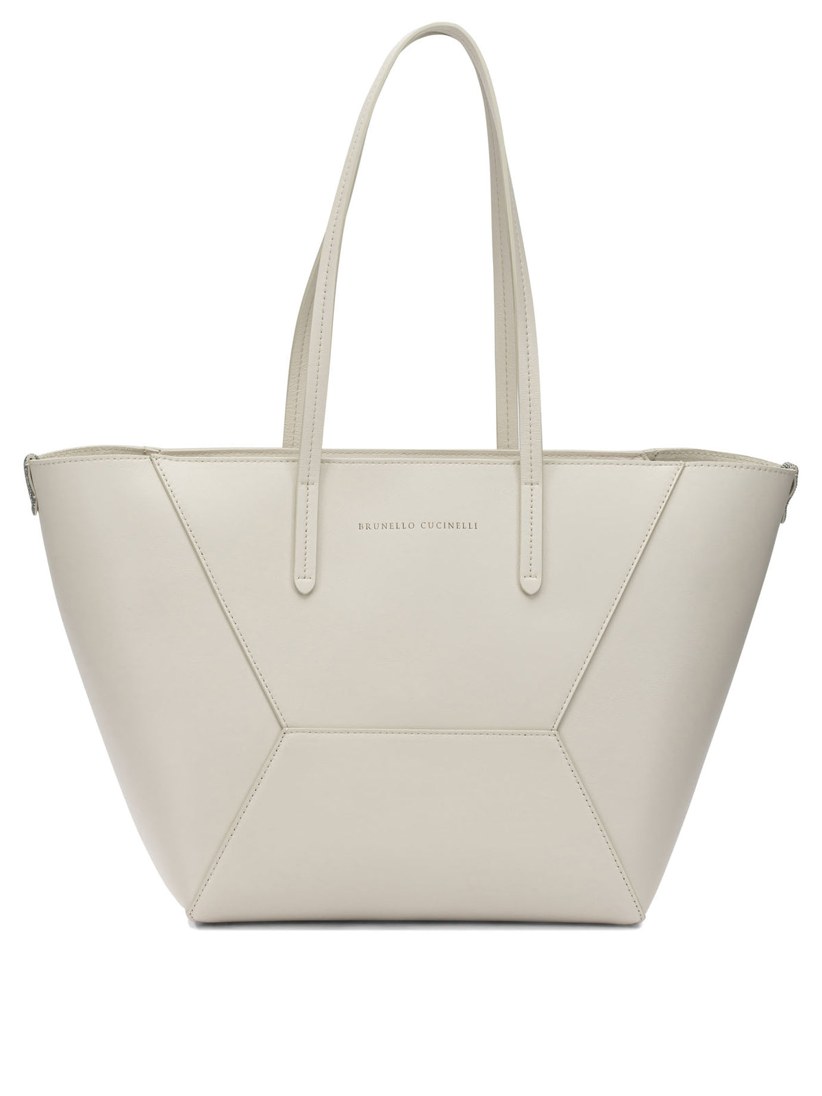 Brunello Cucinelli "BC Duo" large shoulder bag - White