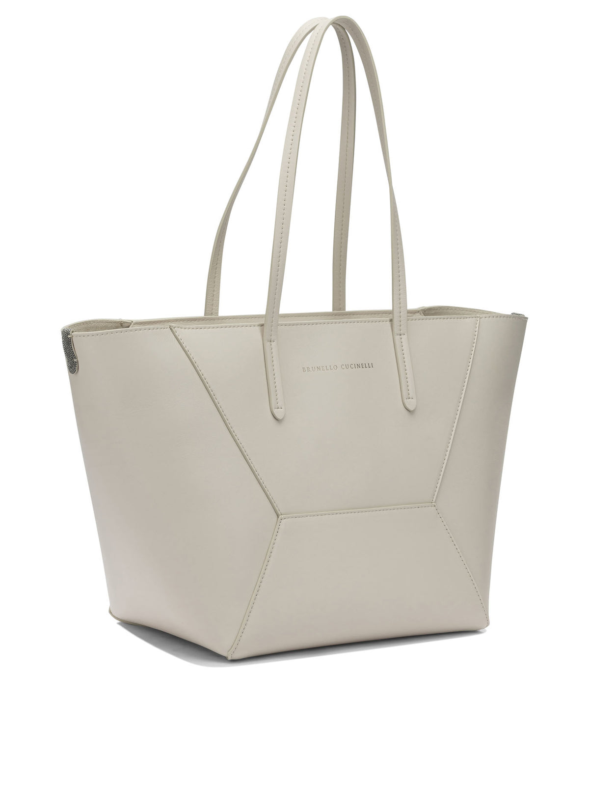 Brunello Cucinelli "BC Duo" large shoulder bag - White