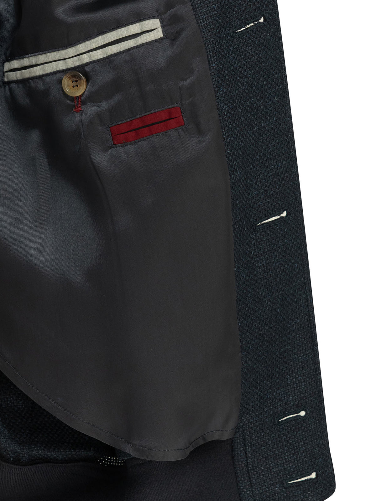 Brunello Cucinelli Lightweight jacket made of a silk-linen blend - Blue
