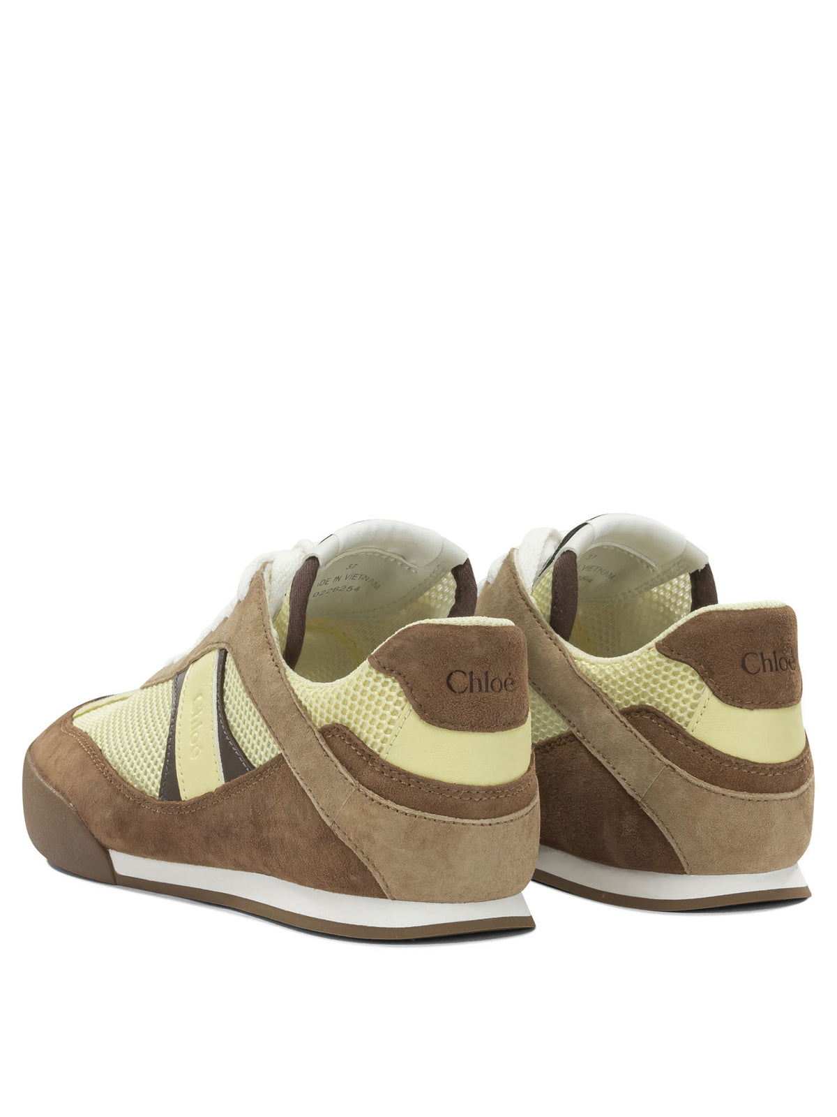 Chloé "Kick" Low-Top Sneakers - Brown
