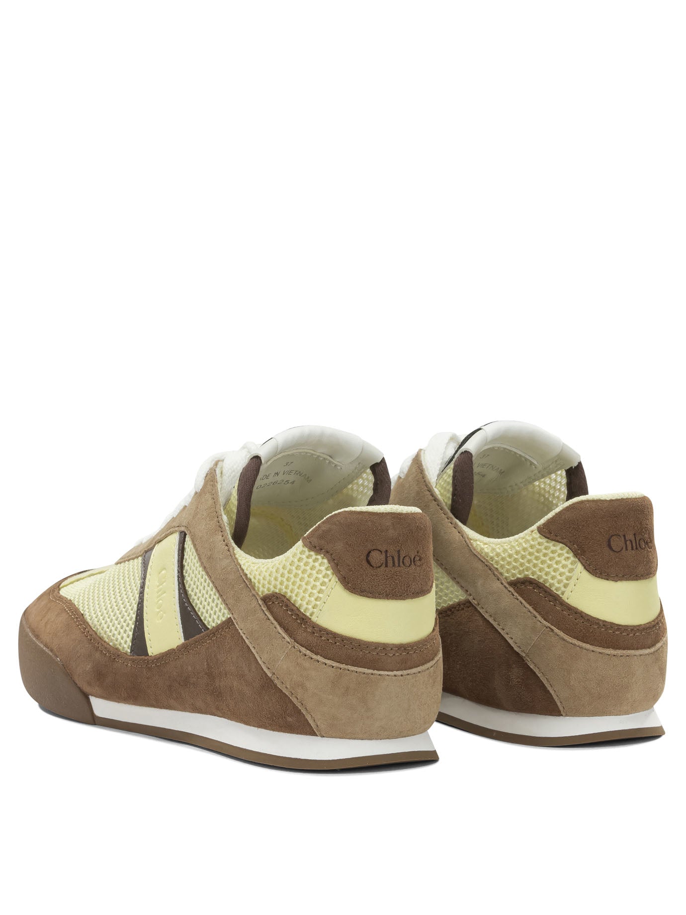 Chloé "Kick" Low-Top Sneakers - Brown