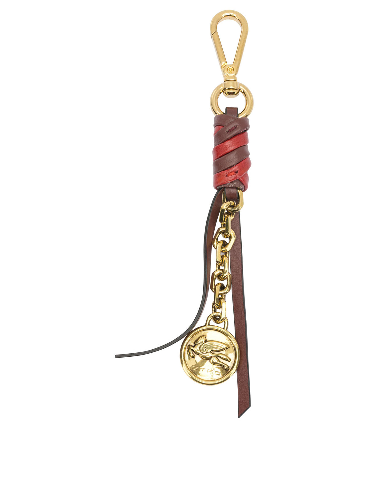 Etro "Chain" Charm - Burgundy