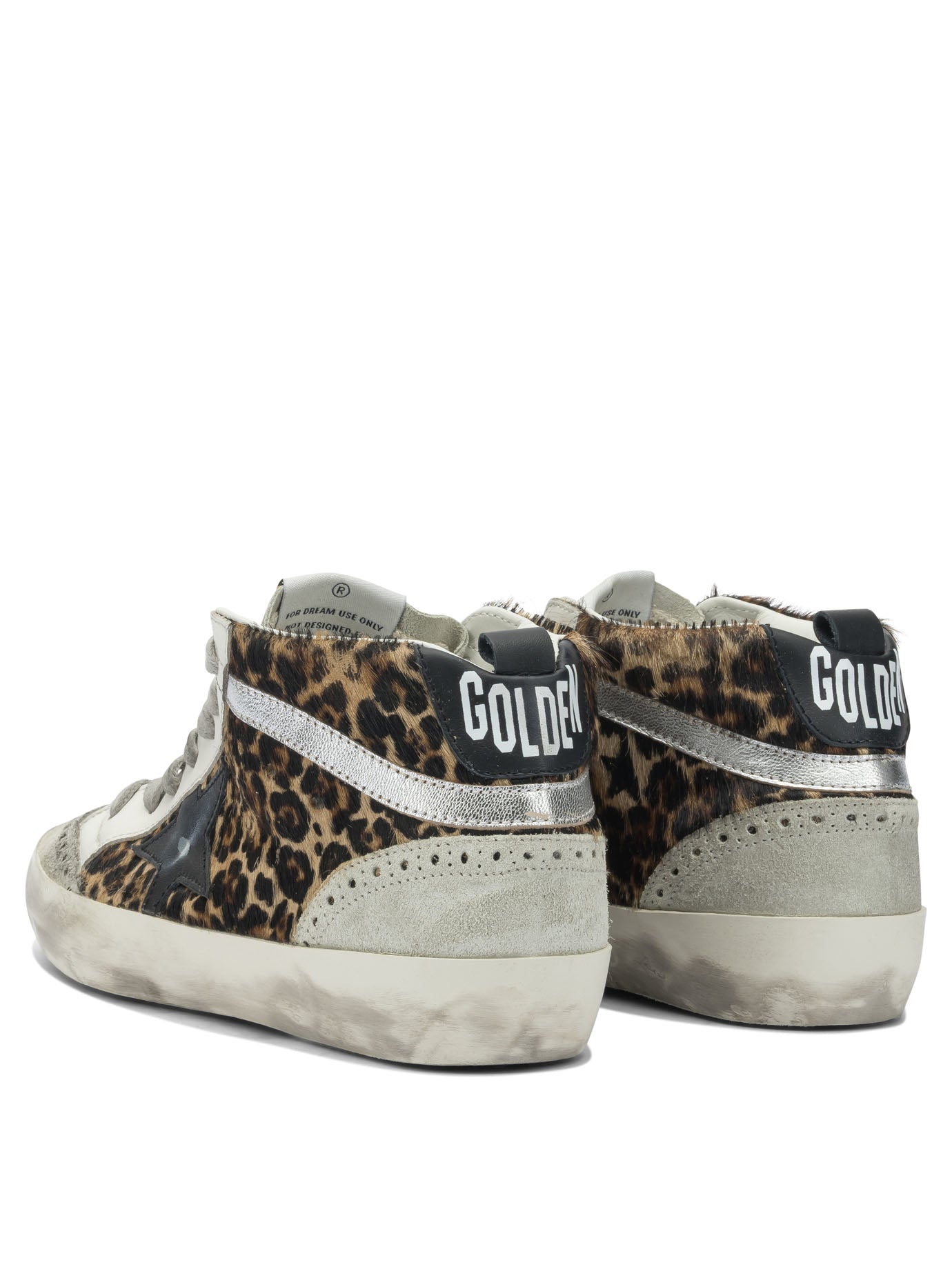Golden Goose "Mid Star" High-Top Sneakers - Brown