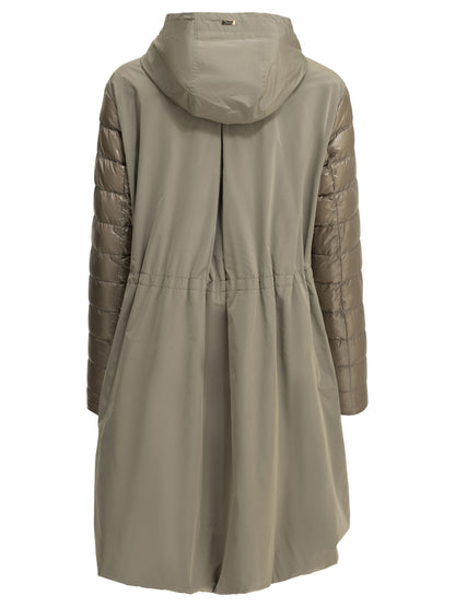 Herno Long down jacket made of ultra-light nylon - Beige