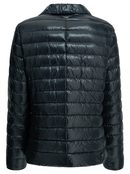Herno Ultra-light nylon short down jacket - Blue