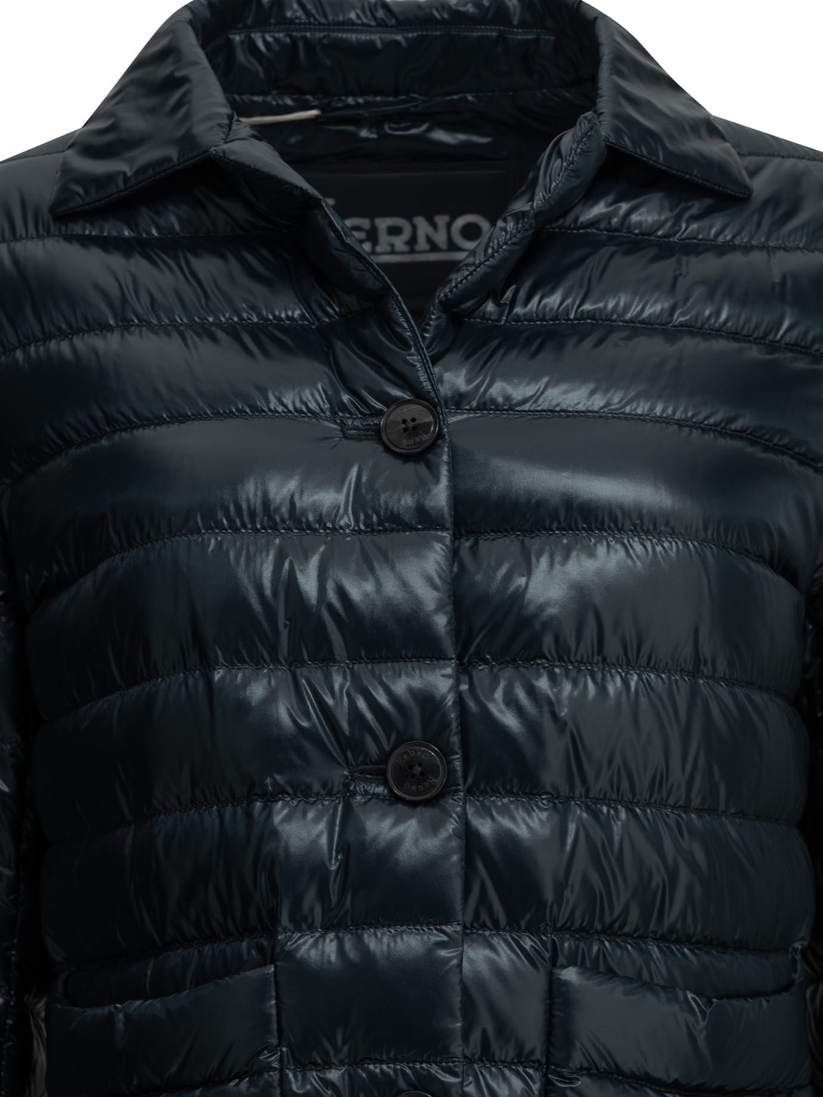 Herno Ultra-light nylon short down jacket - Blue