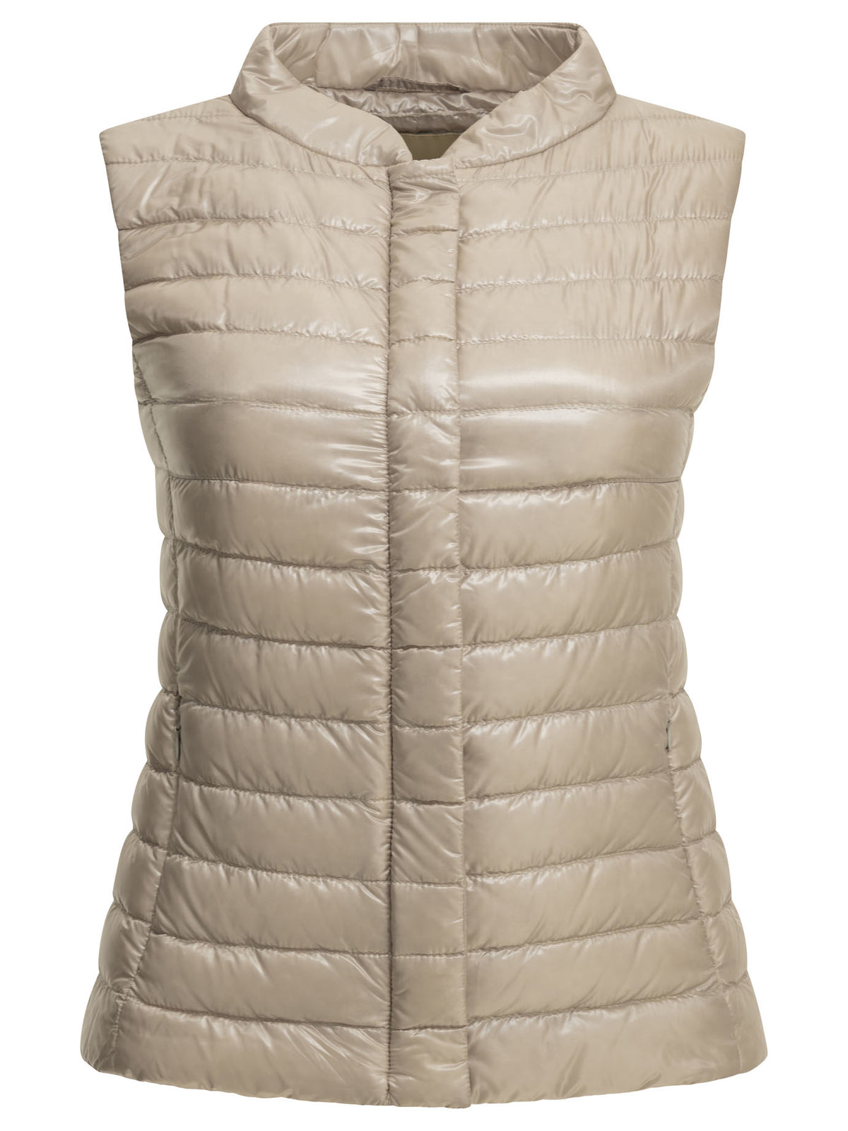 Herno Ultra-light nylon sleeveless jacket - Beige