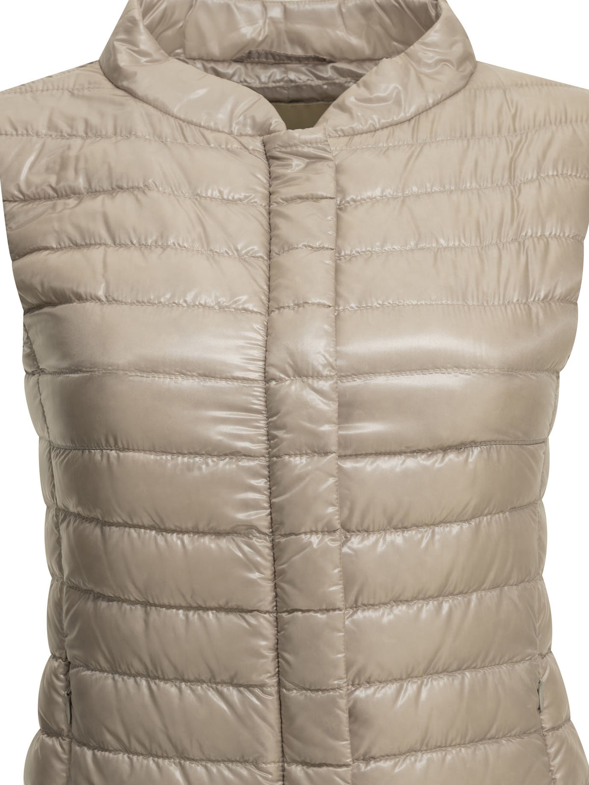 Herno Ultra-light nylon sleeveless jacket - Beige
