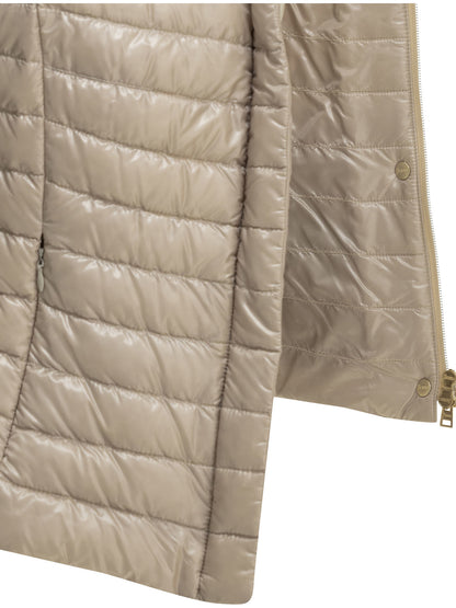 Herno Ultra-light nylon sleeveless jacket - Beige