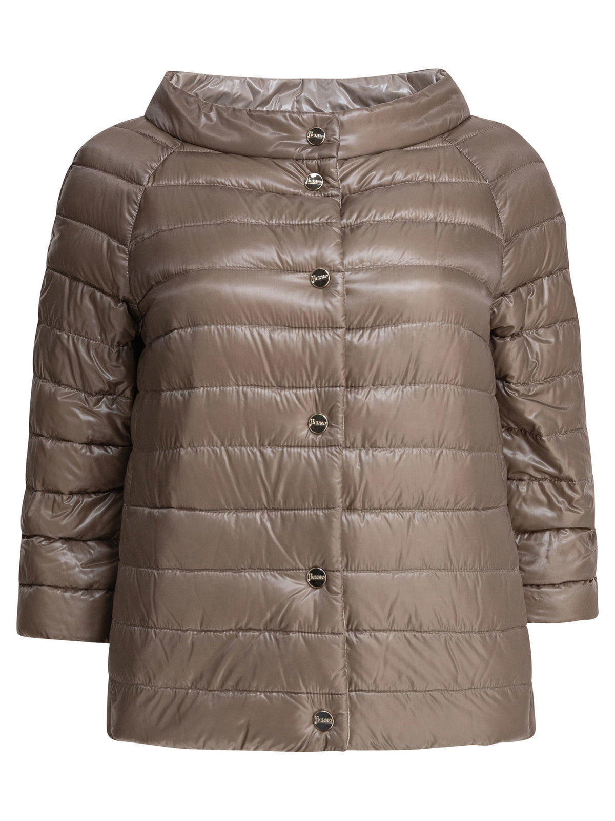 Herno Reversible short down jacket made of ultra-light nylon - Beige