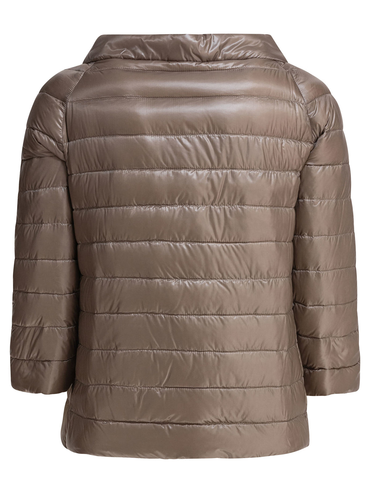 Herno Reversible short down jacket made of ultra-light nylon - Beige