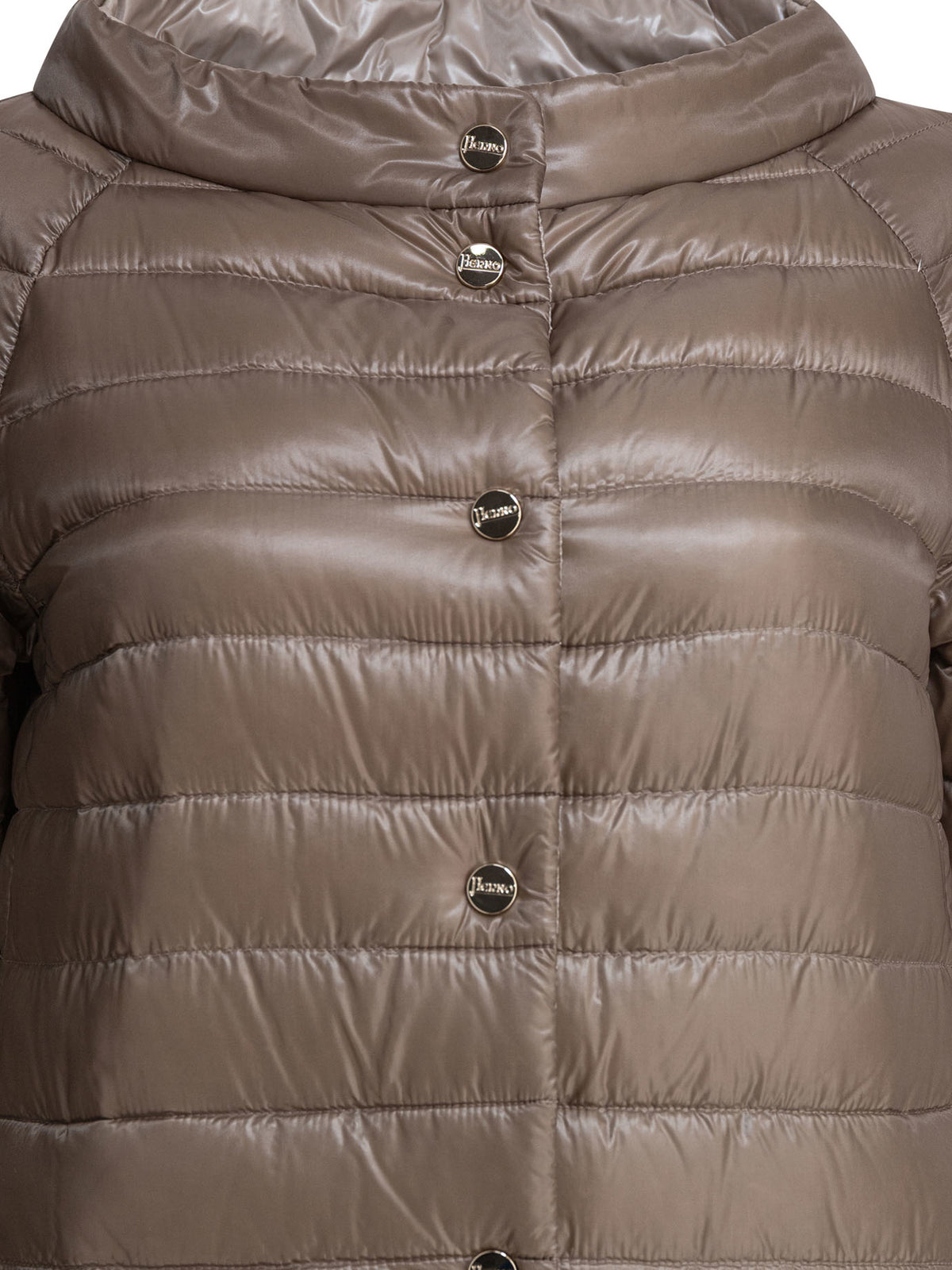 Herno Reversible short down jacket made of ultra-light nylon - Beige
