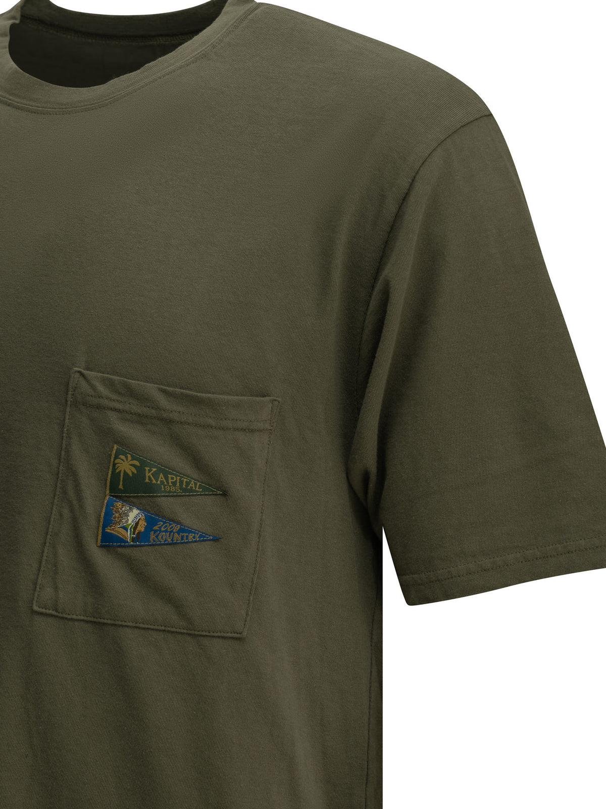 Kapital "Pennant" Crew-Neck T-Shirt - Green