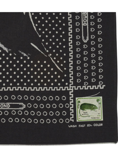Kapital "Fastcolor Selvedge" Bandana - Black