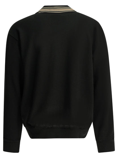 Kapital Polo shirt with buttons and logo - Black