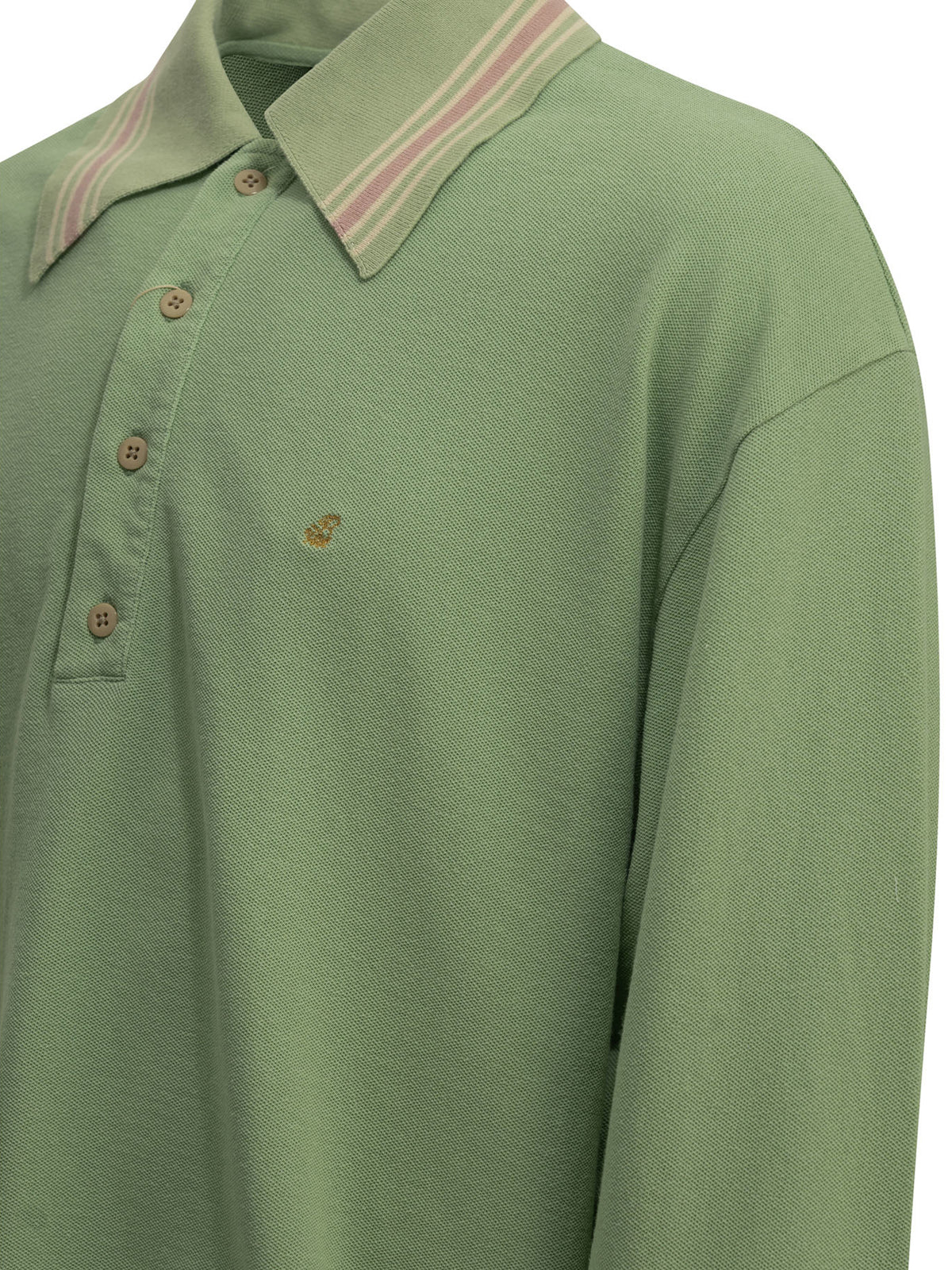 Kapital Polo shirt with buttons and logo - Green