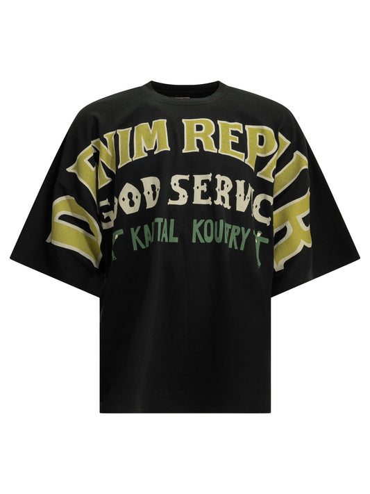 Kapital "Jersey Huge" Crew-Neck T-Shirt - Black