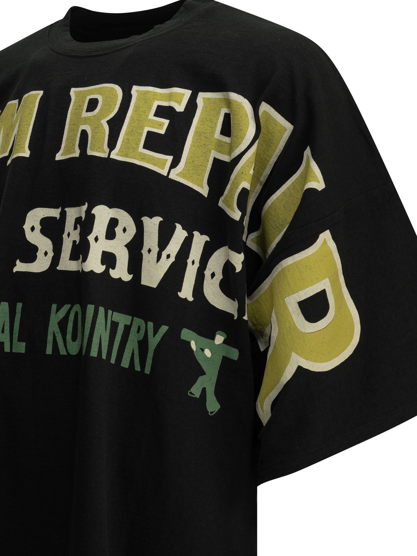 Kapital "Jersey Huge" Crew-Neck T-Shirt - Black