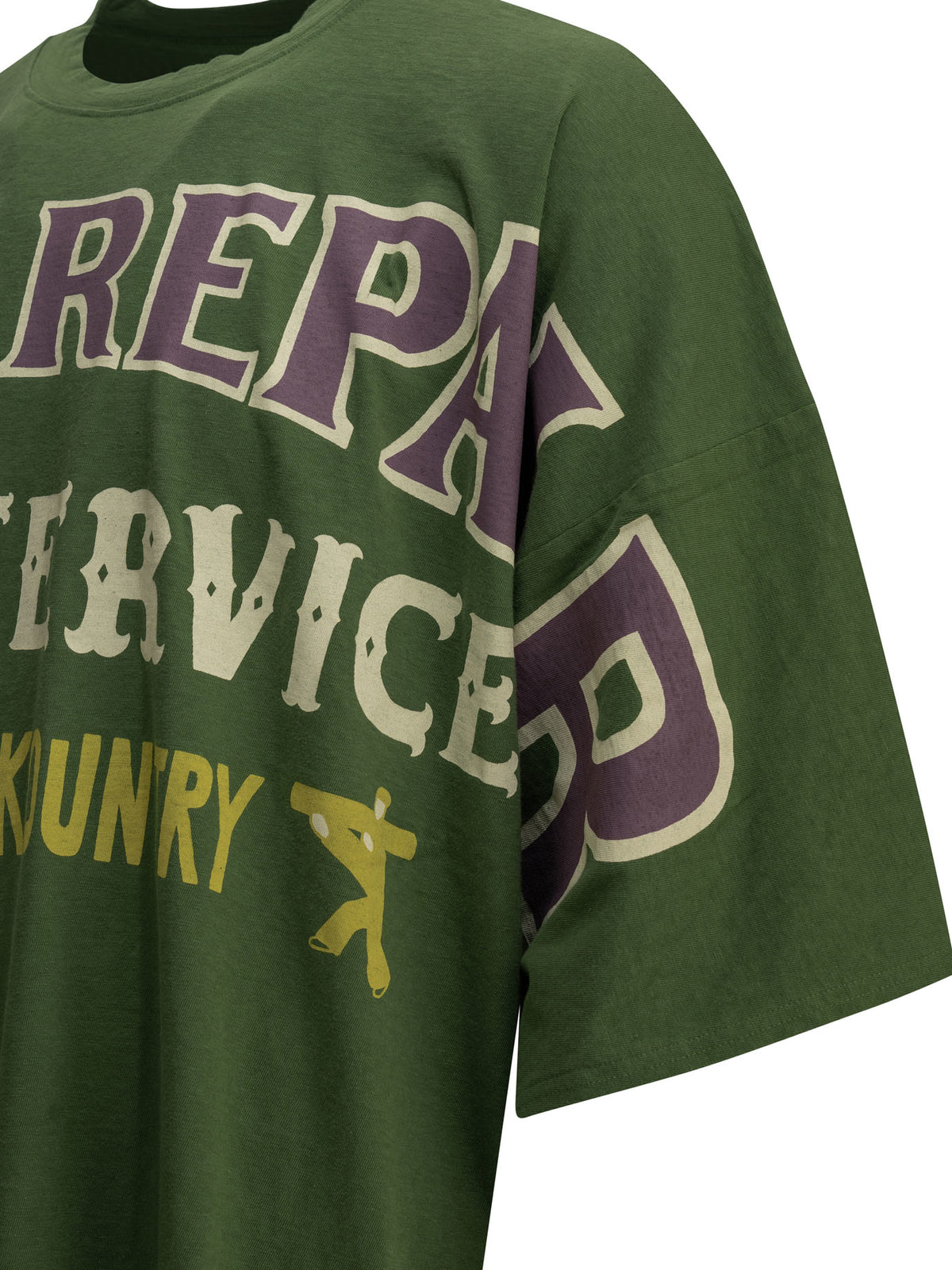 Kapital "Jersey Huge" Crew-Neck T-Shirt - Green
