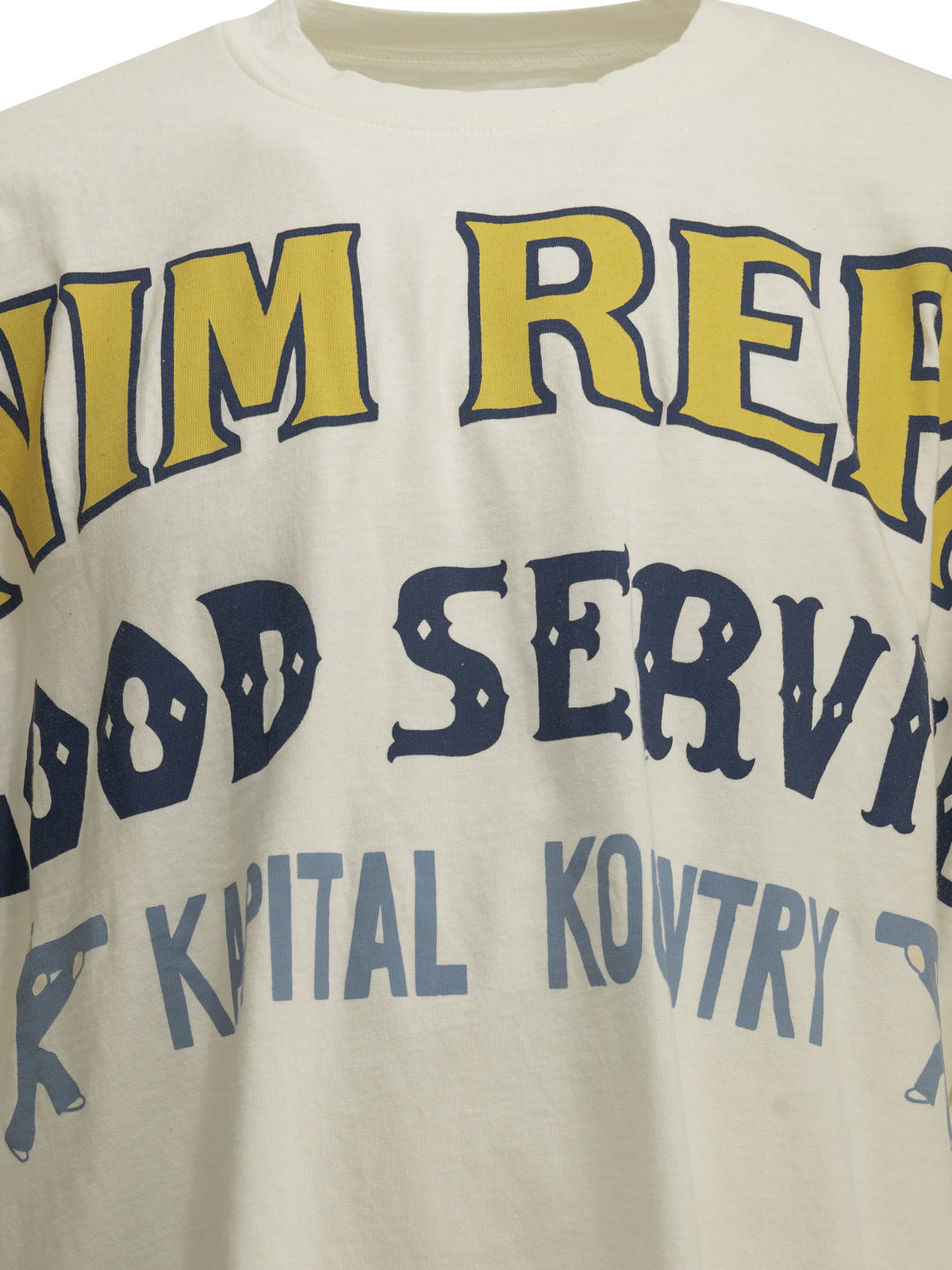Kapital "Jersey Huge" Crew-Neck T-Shirt - White