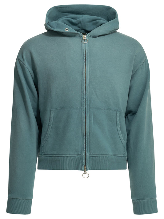 Kapital "Gym Parka" Zip-Up Sweatshirt - Light Blue