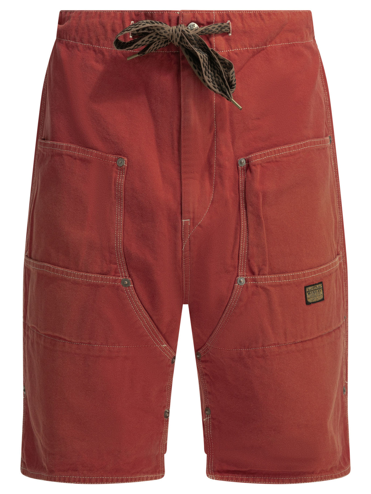 Kapital "California" Utility Shorts - Red