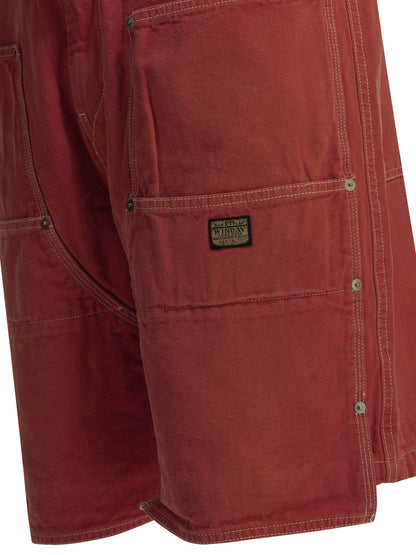 Kapital "California" Utility Shorts - Red