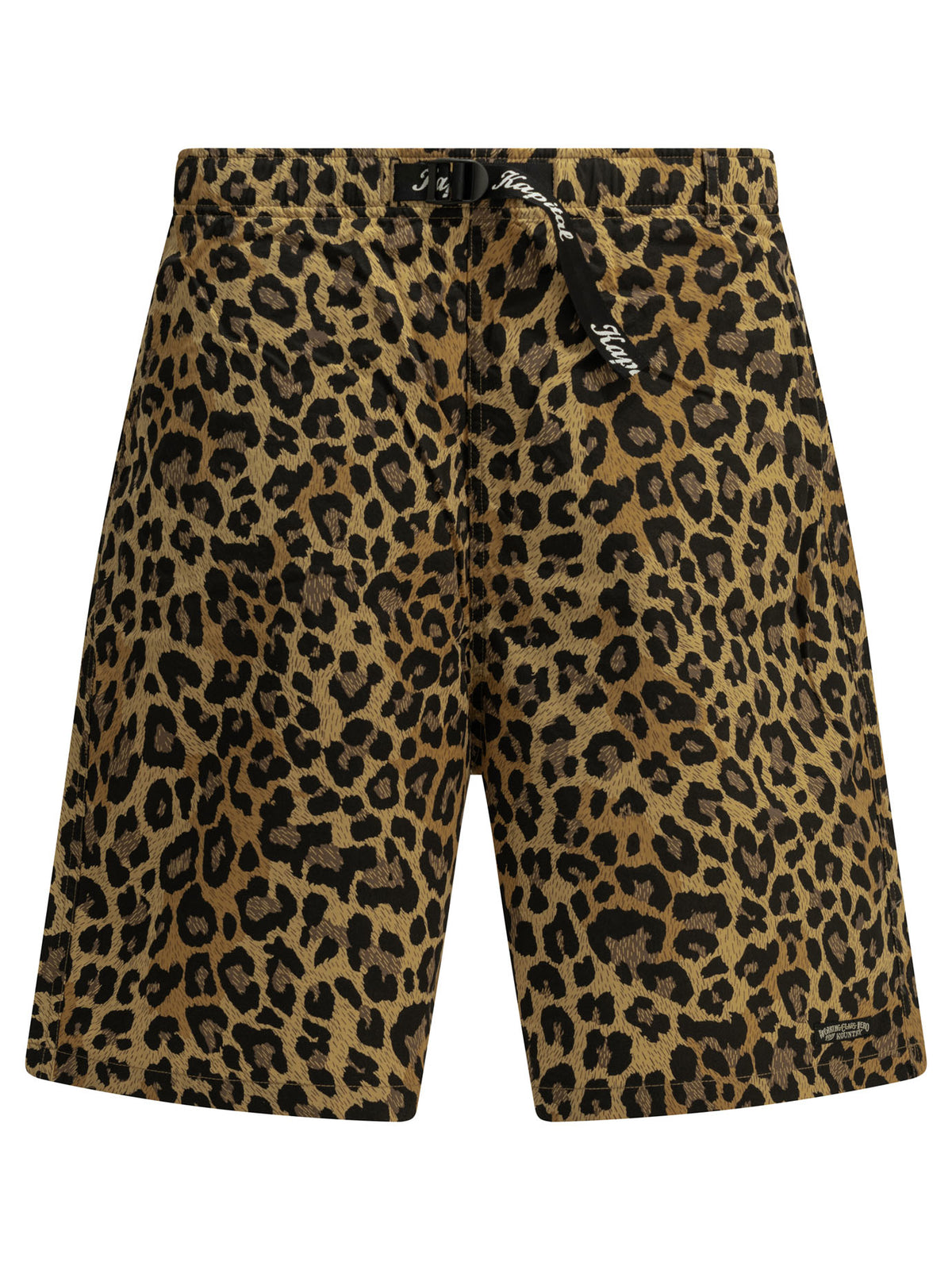 Kapital "Burberry Leopard" Shorts with Laces - Beige