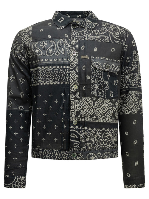 Kapital "Bandana Patchwork" Lightweight Jacket - Black