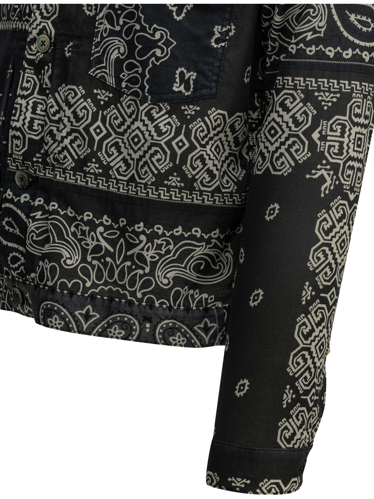Kapital "Bandana Patchwork" Lightweight Jacket - Black