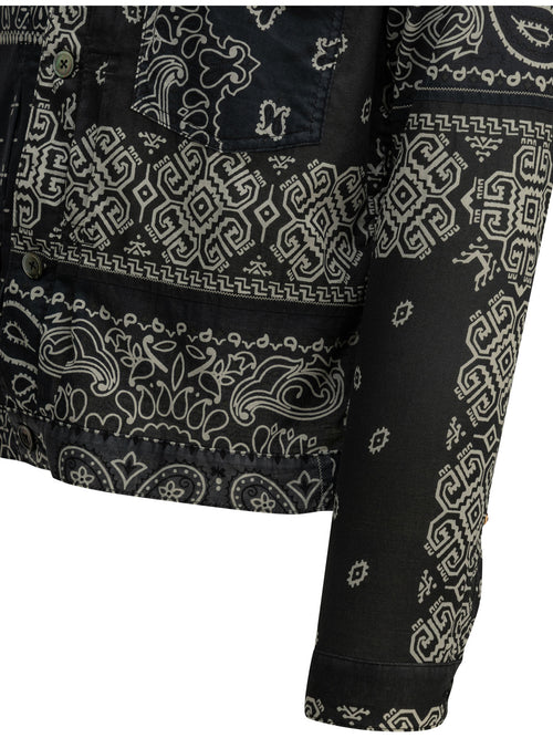 Kapital "Bandana Patchwork" Lightweight Jacket - Black