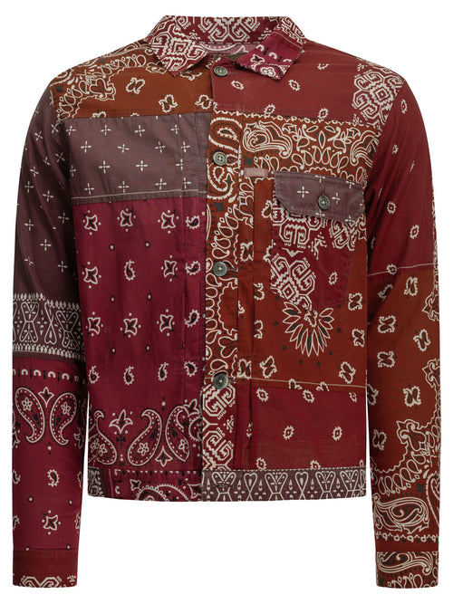 Kapital "Bandana Patchwork" Lightweight Jacket - Red
