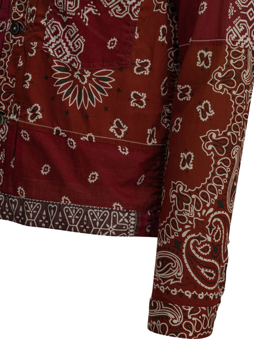 Kapital "Bandana Patchwork" Lightweight Jacket - Red