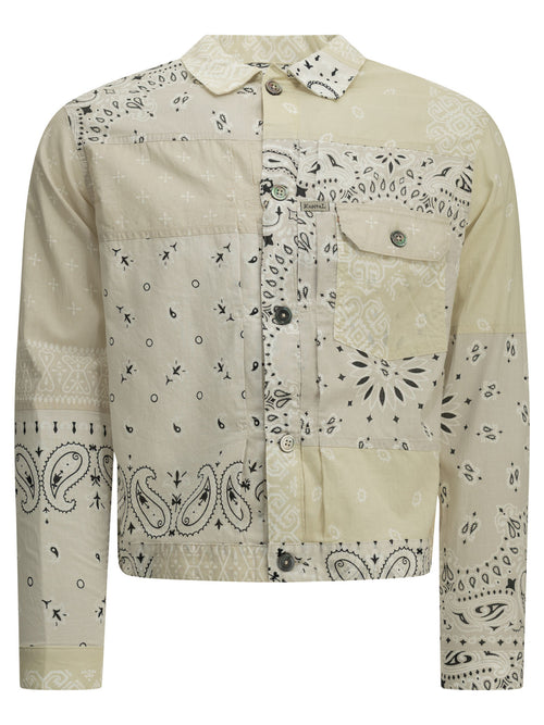 Kapital "Bandana Patchwork" Lightweight Jacket - Beige