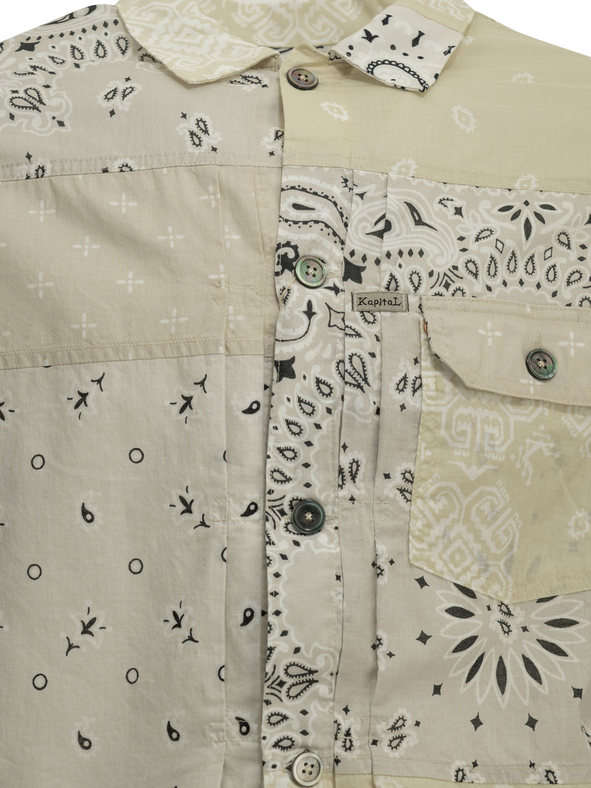 Kapital "Bandana Patchwork" Lightweight Jacket - Beige
