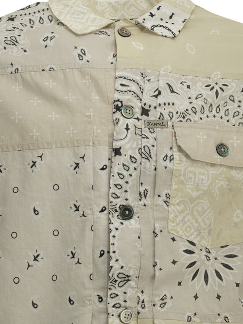 Kapital "Bandana Patchwork" Lightweight Jacket - Beige
