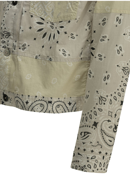 Kapital "Bandana Patchwork" Lightweight Jacket - Beige