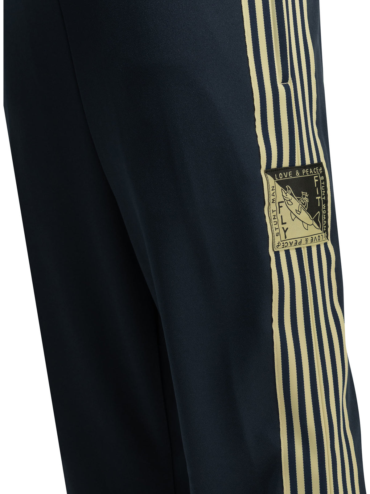 Kapital "Banner Stripe" Athletic Pants - Blue