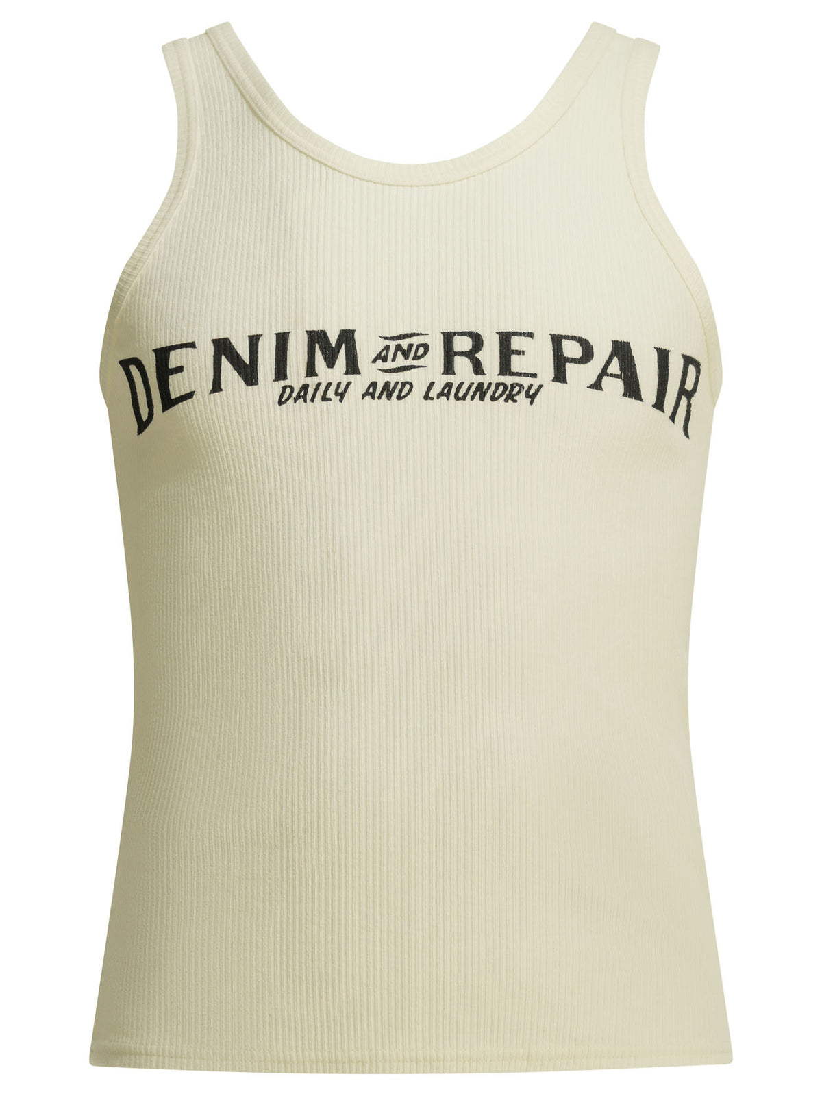 Kapital "Denim Repair" Tank Top - White