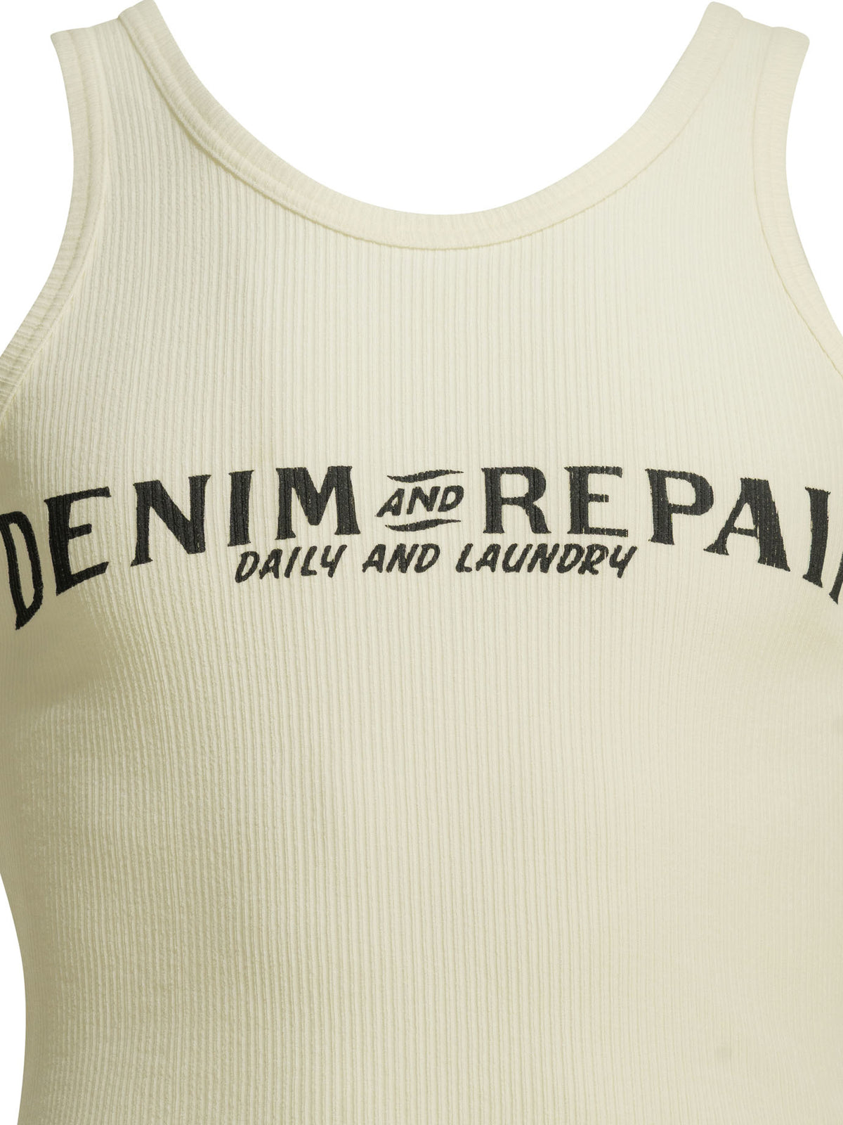 Kapital "Denim Repair" Tank Top - White